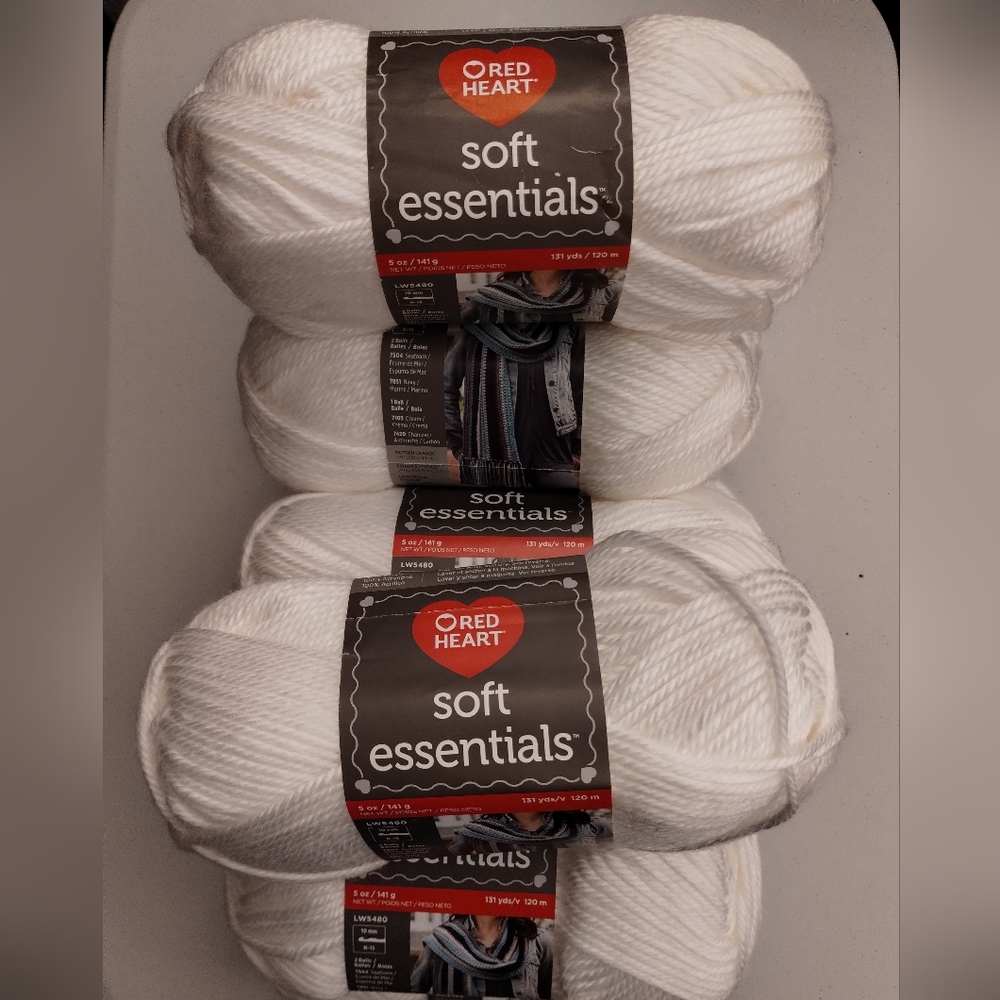 11 Brand New Soft Essentials Red Heart Yarn Pack